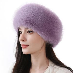 Womens Faux Fur Headband Winter Earwarmer Earmuff Ski (lavendar)💜